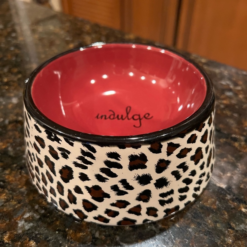 “Indulge” Animal Print Pet Bowl